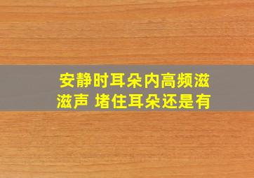 安静时耳朵内高频滋滋声 堵住耳朵还是有